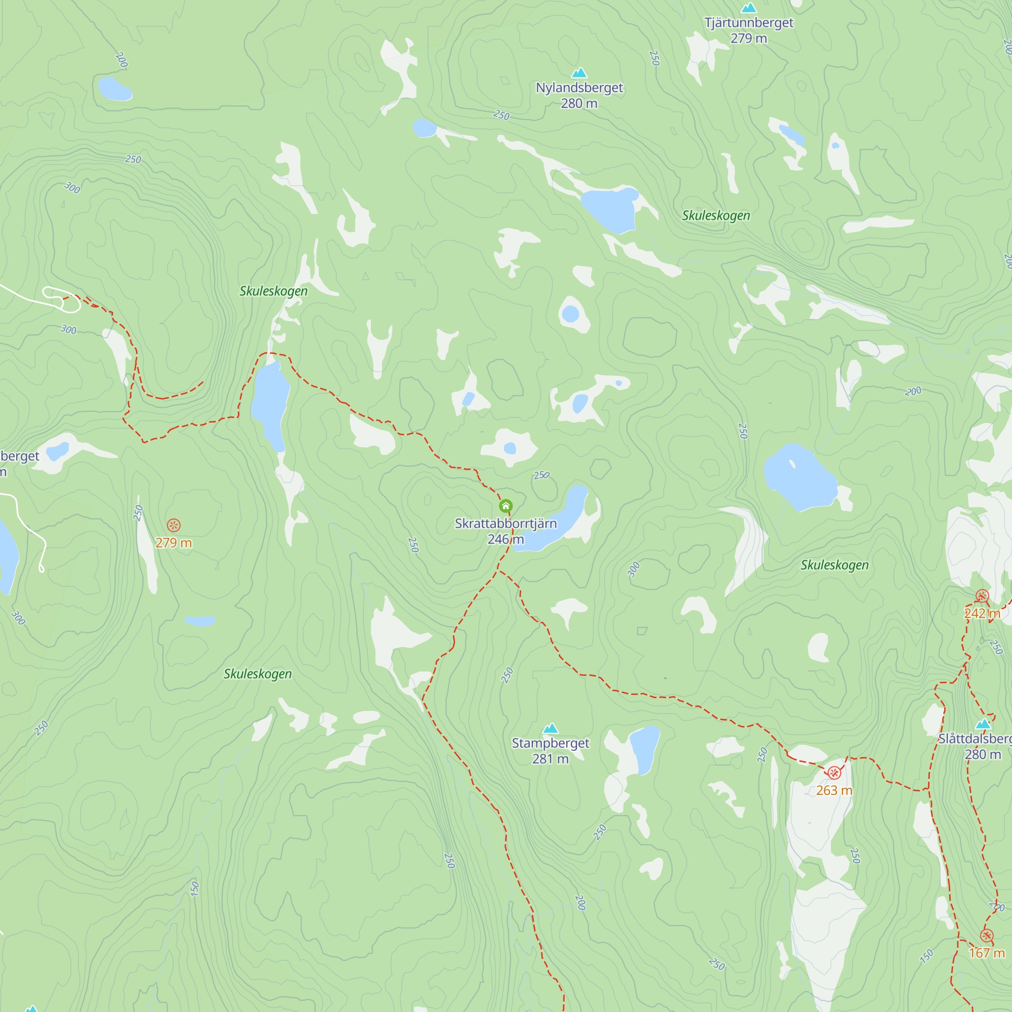 Skrattabborrtjärn map