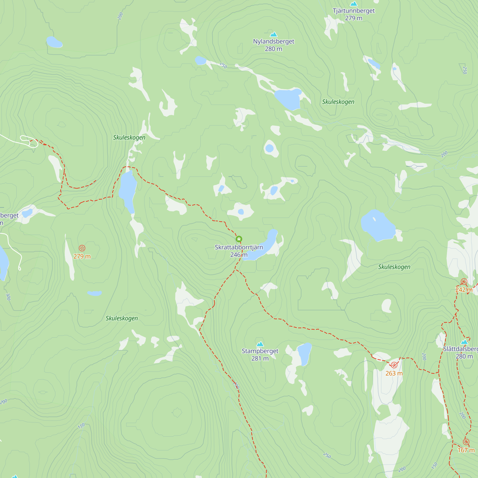 Skrattabborrtjärn map
