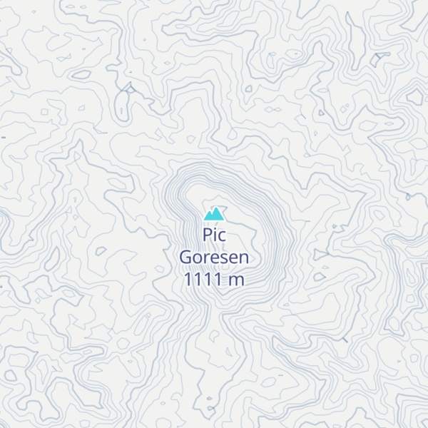 Map of Pic Goresen
