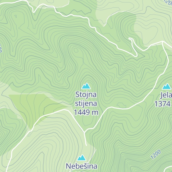 Map of Stojna stijena