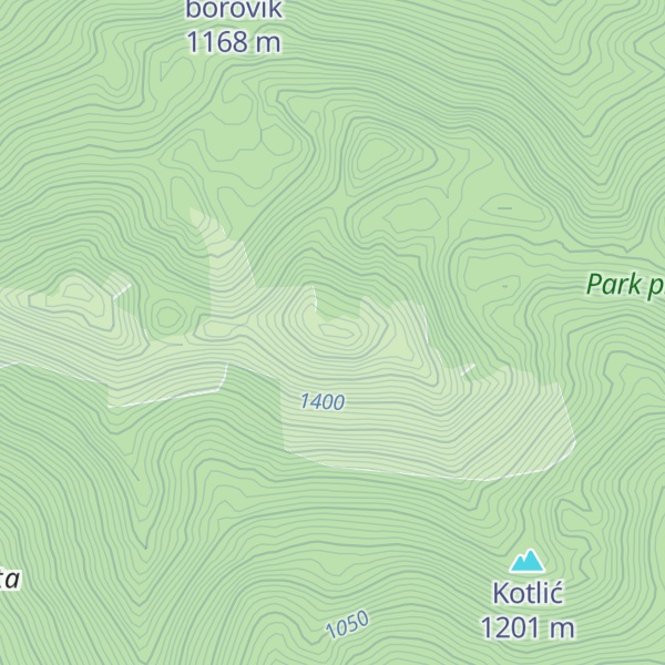 Map of Obli Svitavac