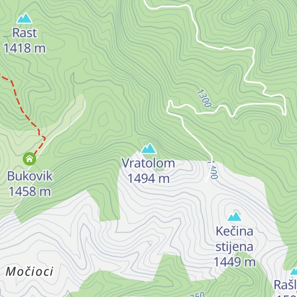 Map of Vratolom