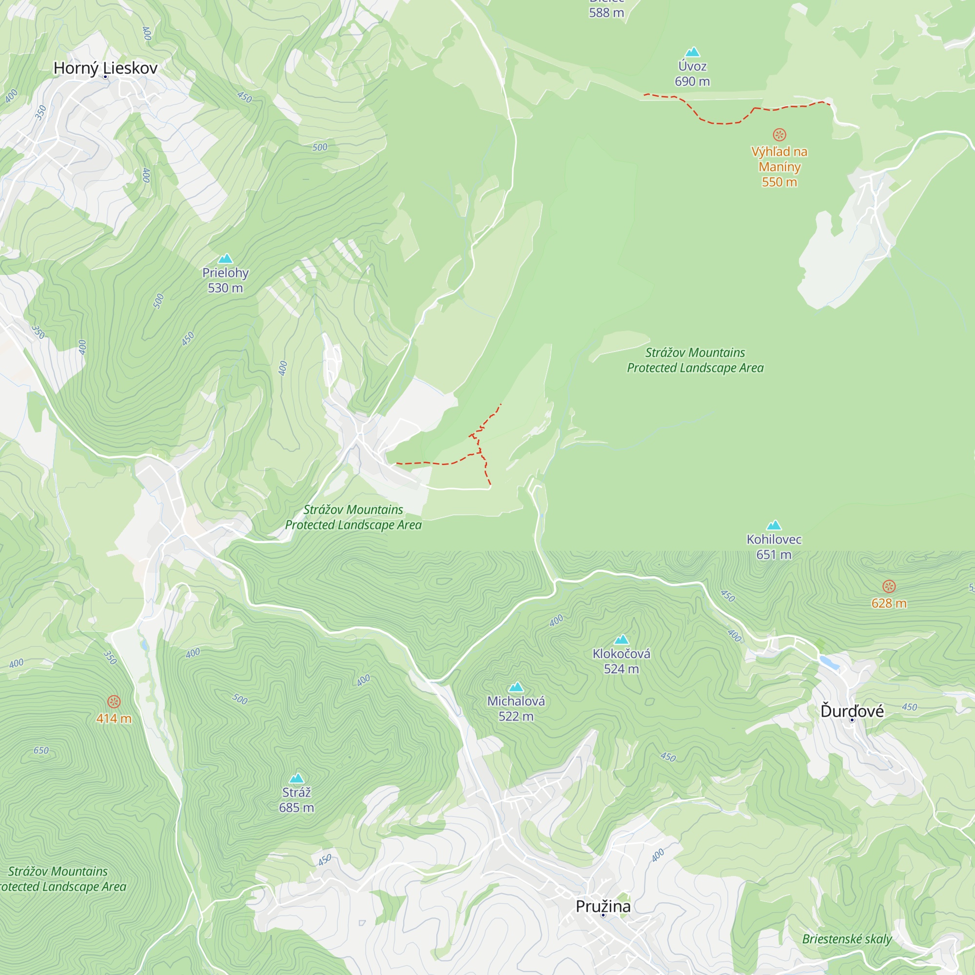 Panny Márie Snežnej map