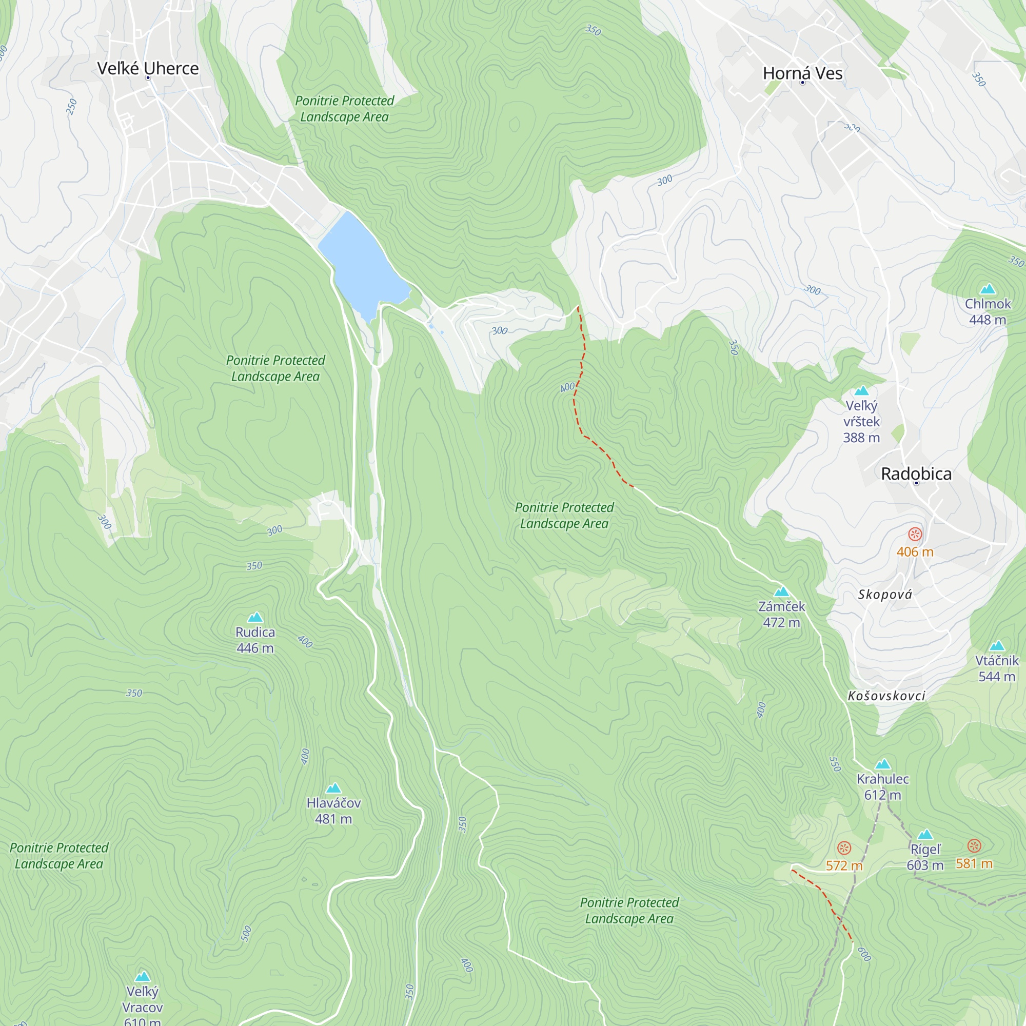 Chmeľnica map