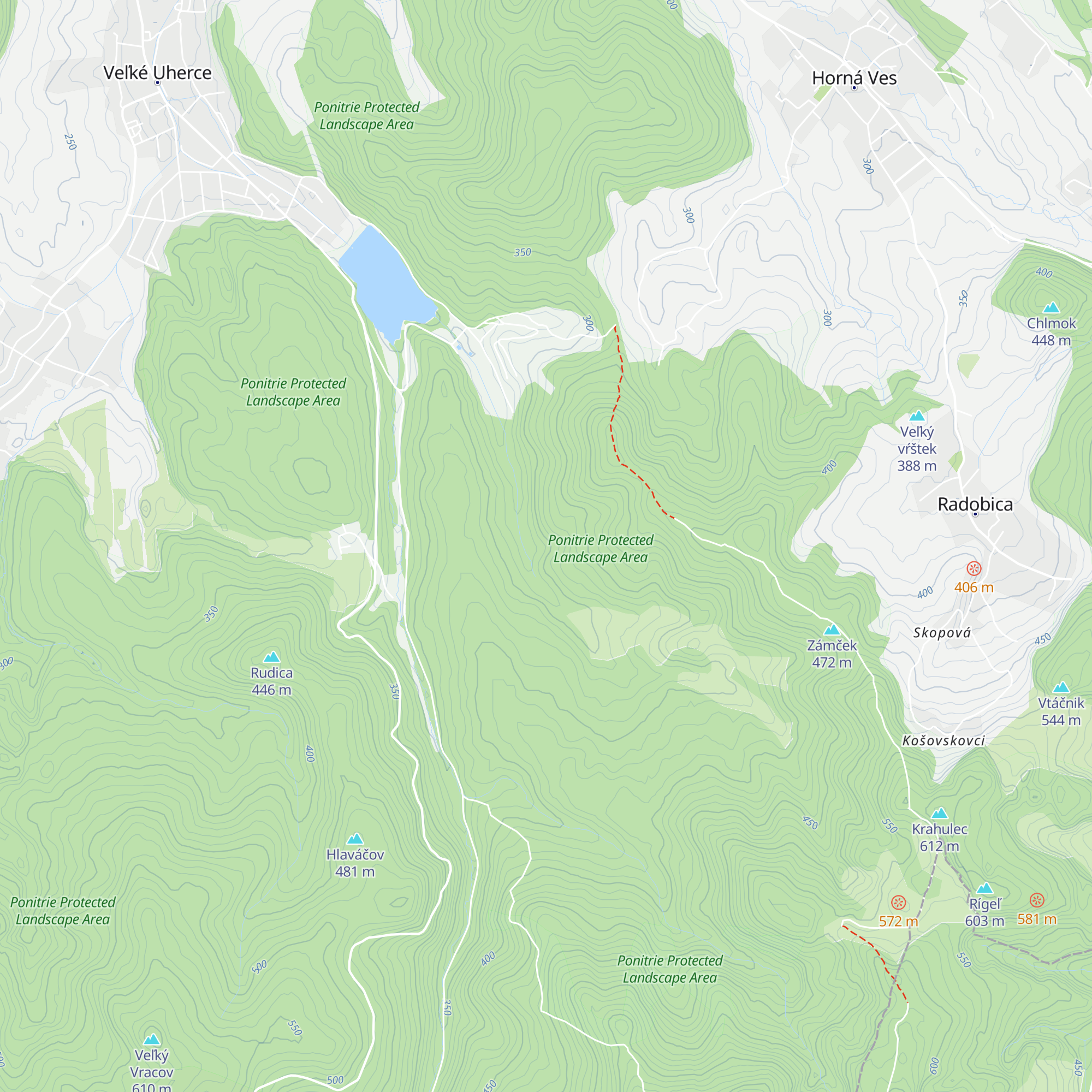 Chmeľnica map