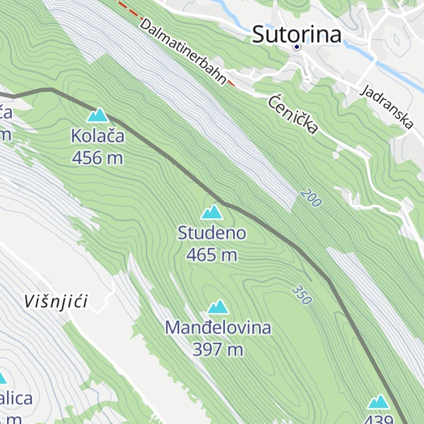 Map of Studeno