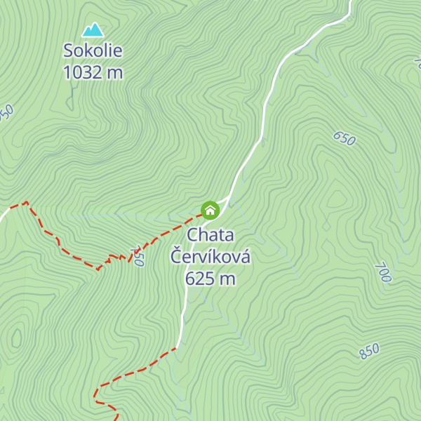 Map of Chata Červíková