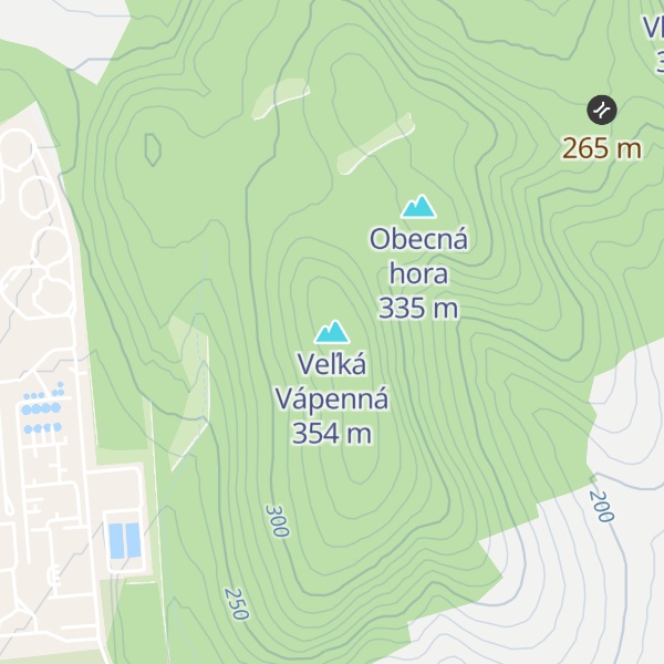 Map of Veľká Vápenná