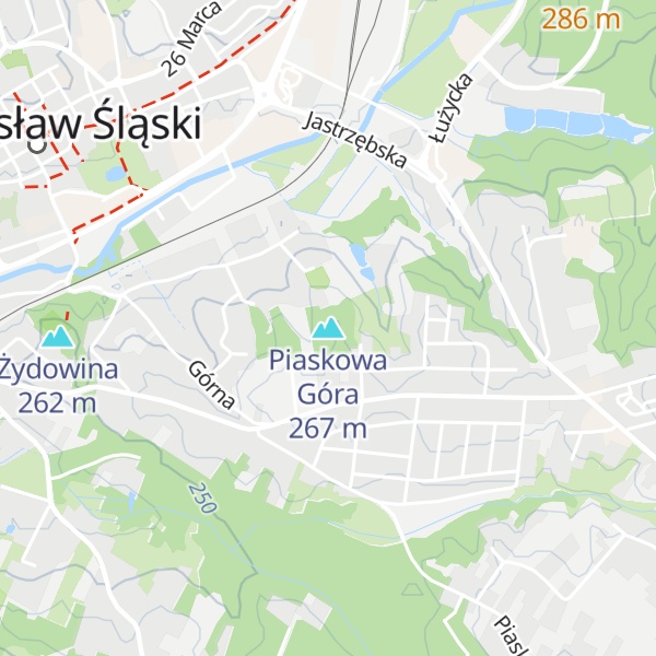 Map of Piaskowa Góra