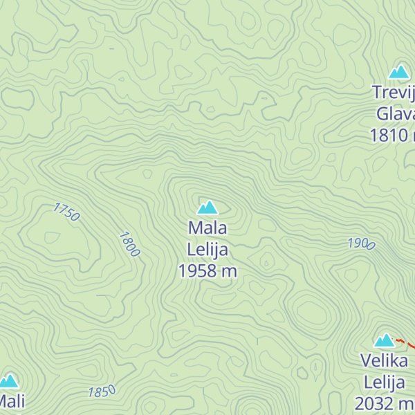 Map of Mala Lelija