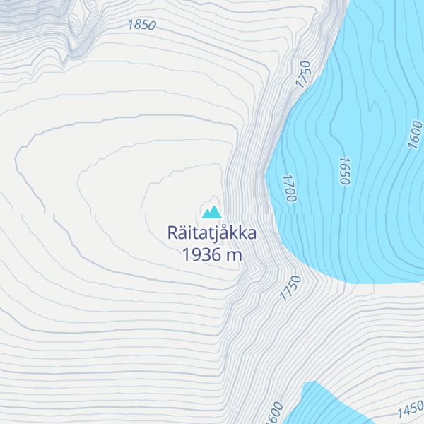 Map of Räitatjåkka