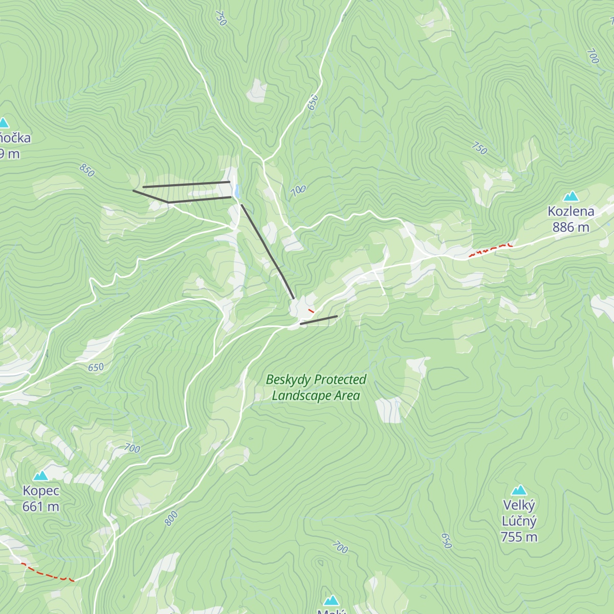 Hotel Charbulák map