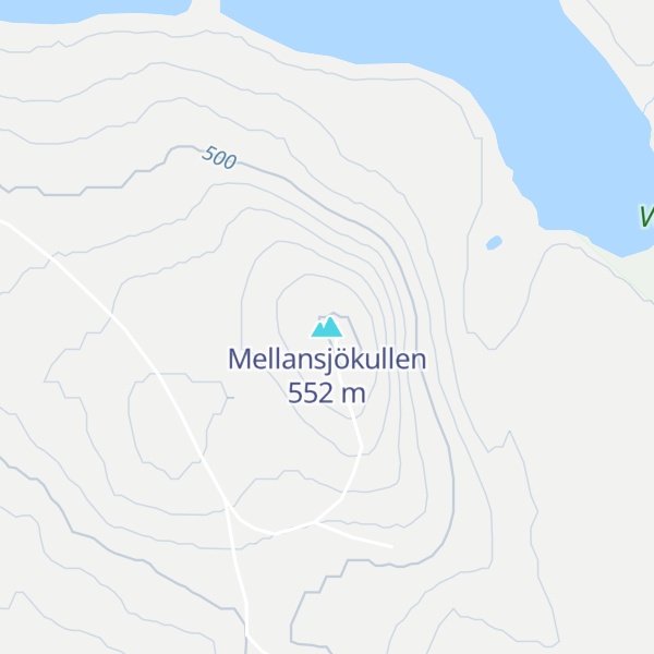 Map of Mellansjökullen