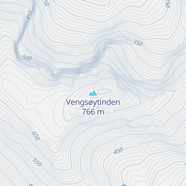 Map of Vengsøytinden