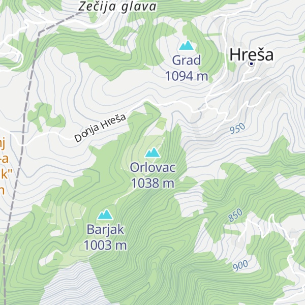 Map of Orlovac