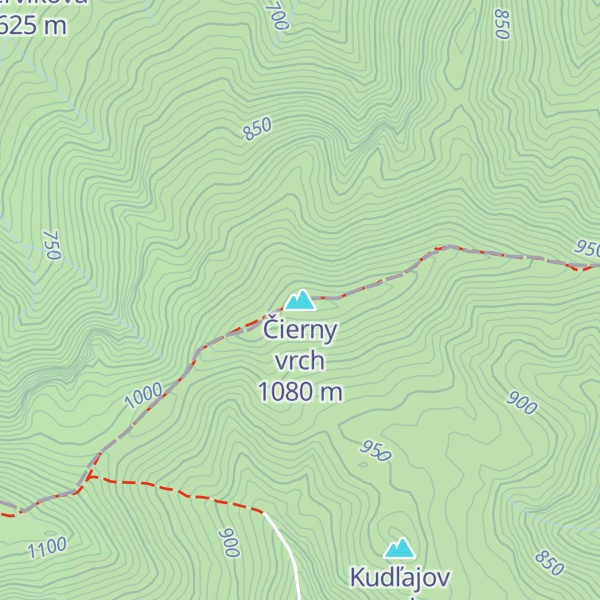 Map of Čierny vrch