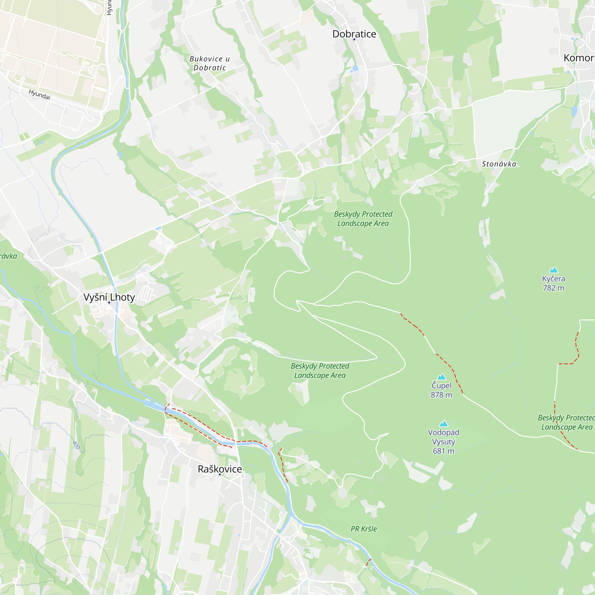 Chata Prašivá map