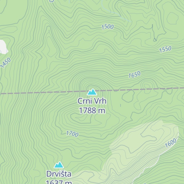 Map of Crni Vrh