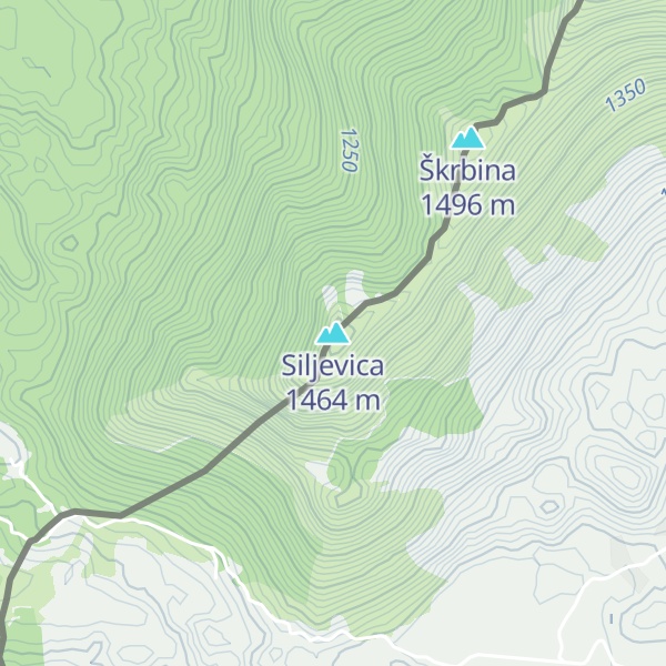 Map of Siljevica