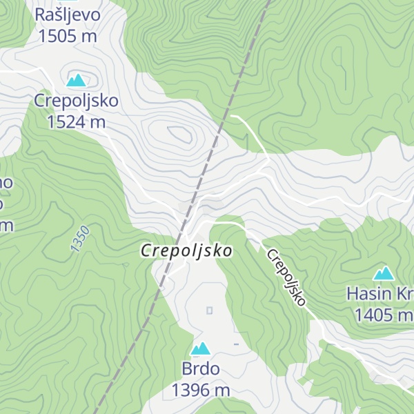Map of Lovački dom Crepoljsko