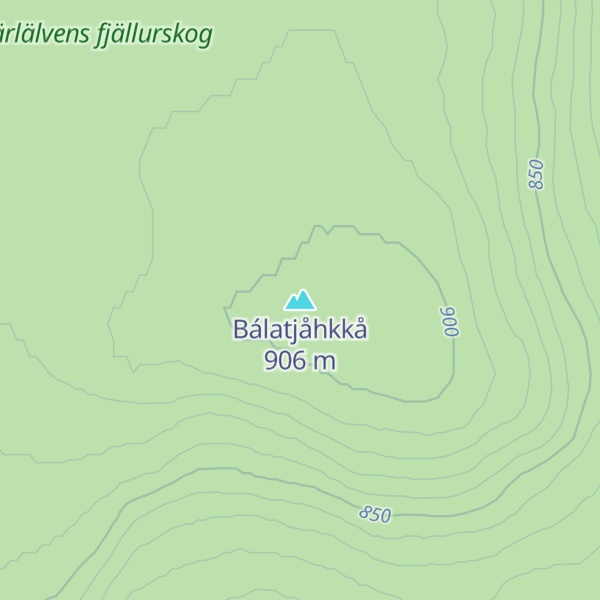 Map of Bálatjåhkkå