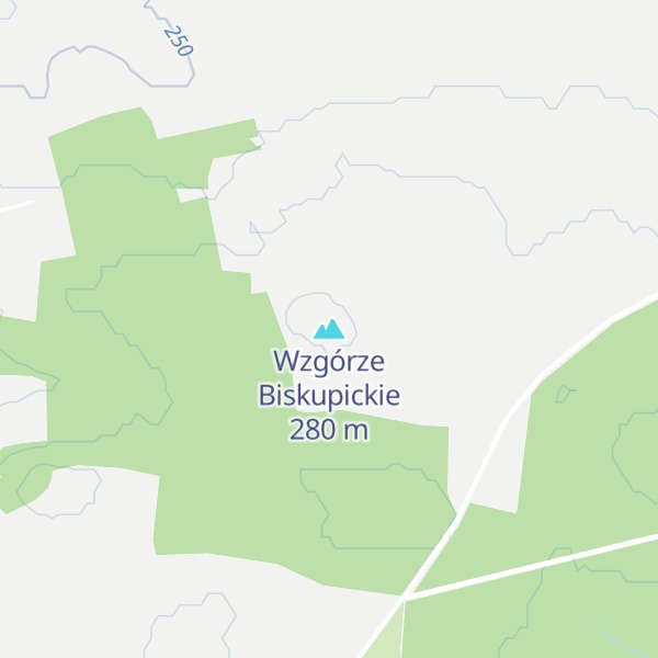 Map of Wzgórze Biskupickie