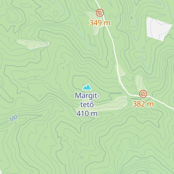Map of Margit-tető