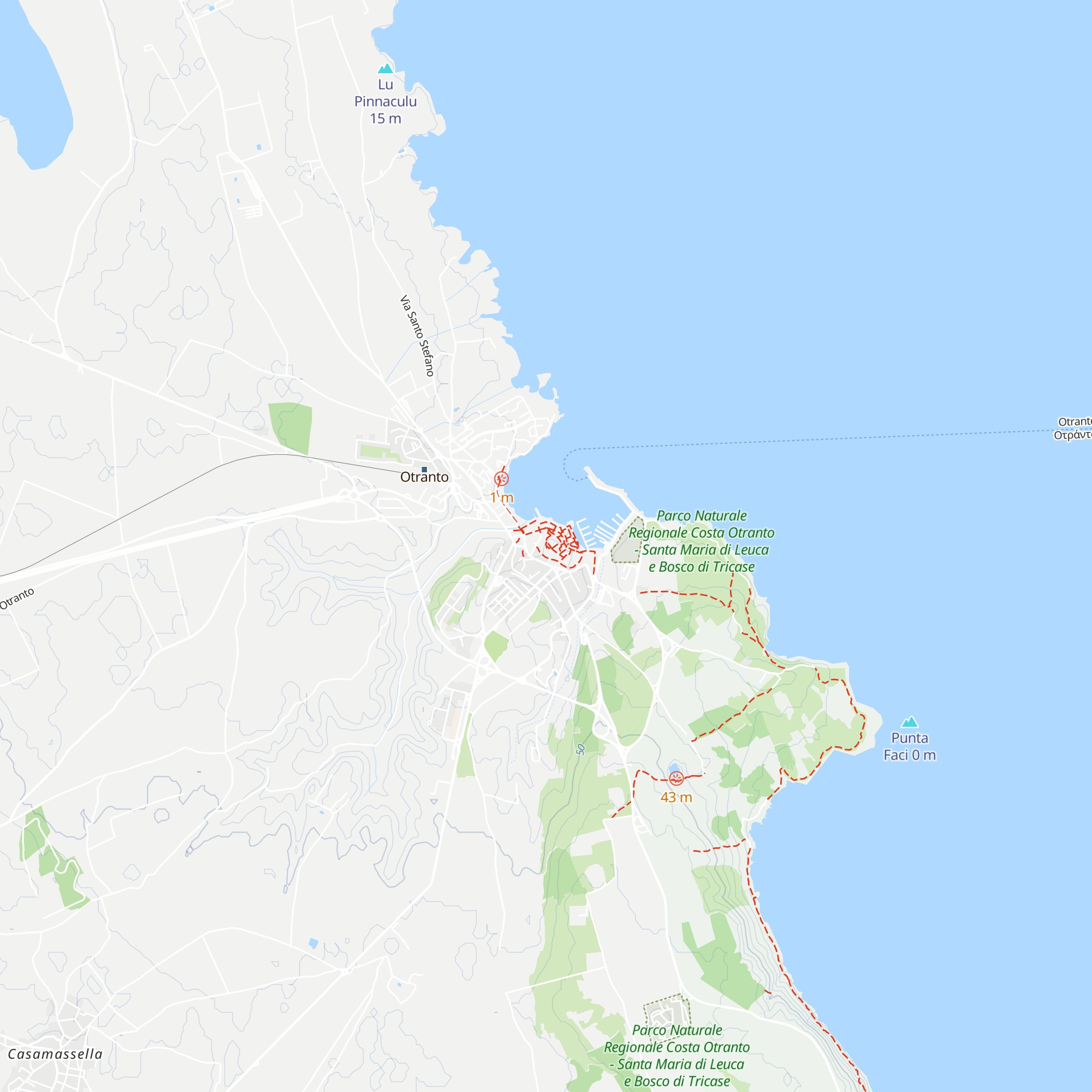 Pro Loco Otranto map