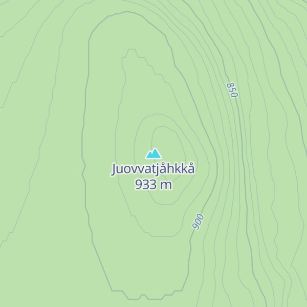 Map of Juovvatjåhkkå