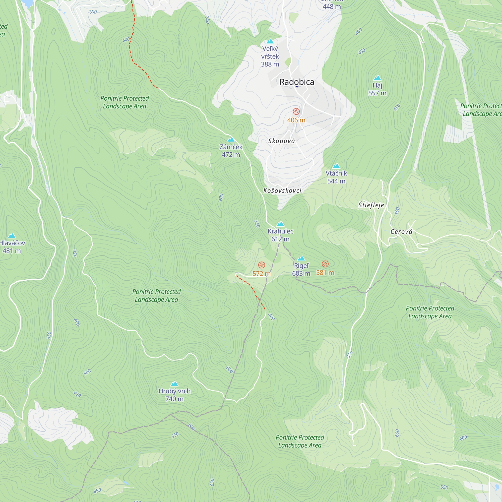 Chata Brezová map