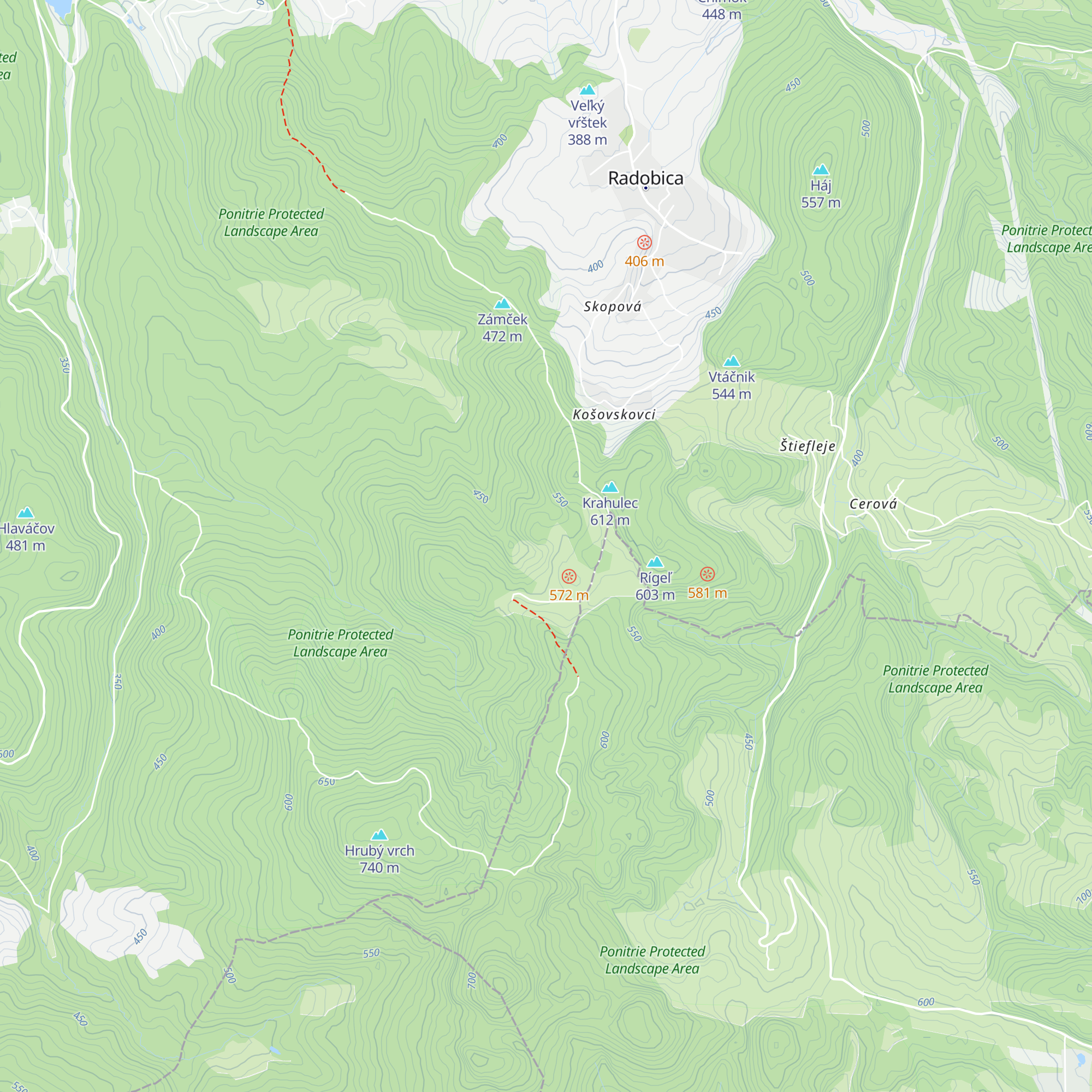 Chata Brezová map
