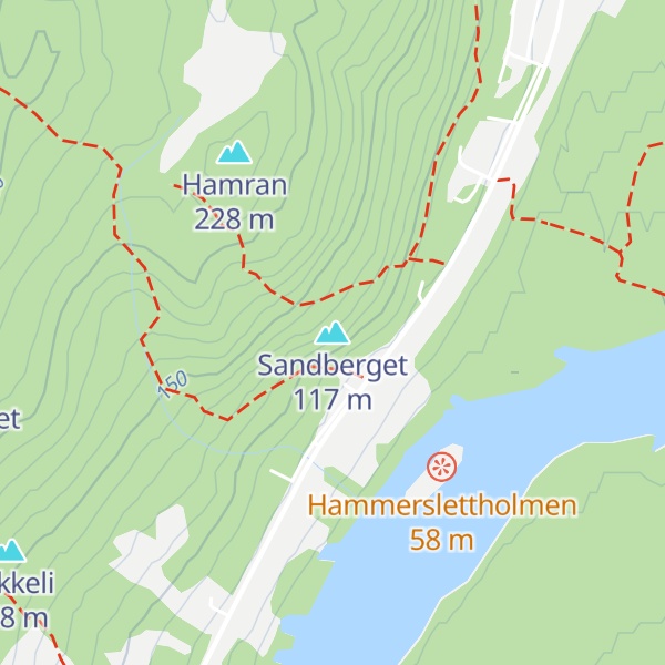 Map of Sandberget