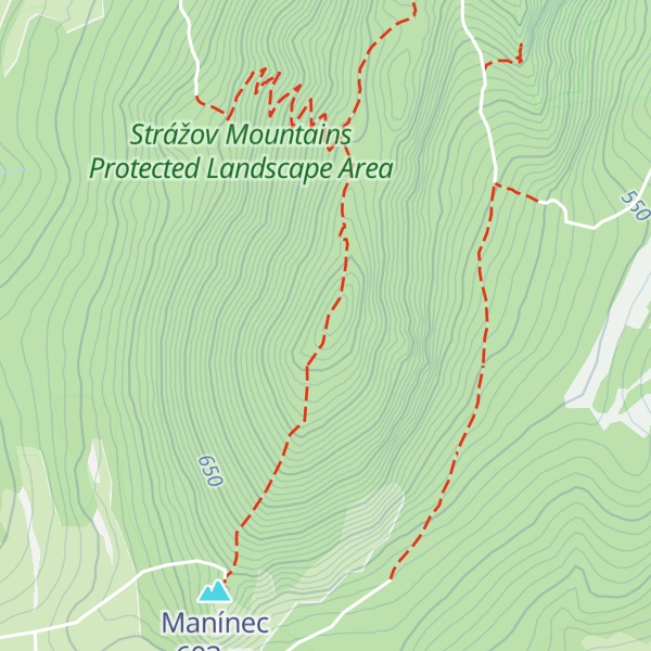 Map of Veľký Manín
