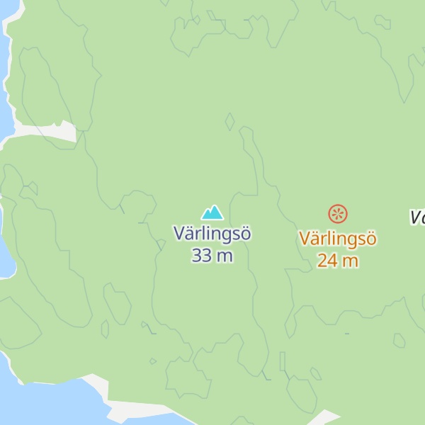 Map of Värlingsö