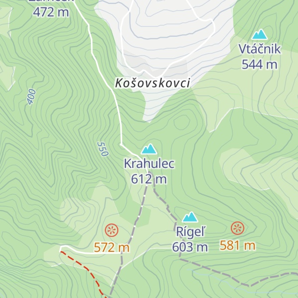 Map of Krahulec