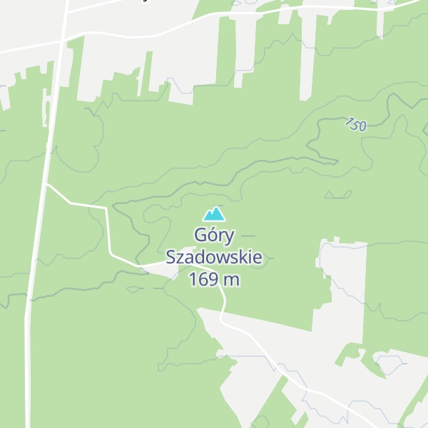 Map of Góry Szadowskie