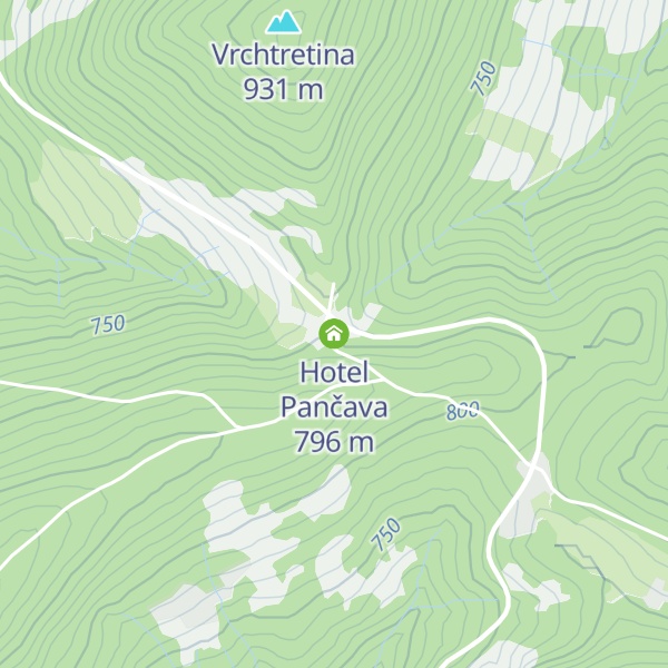 Map of Hotel Pančava