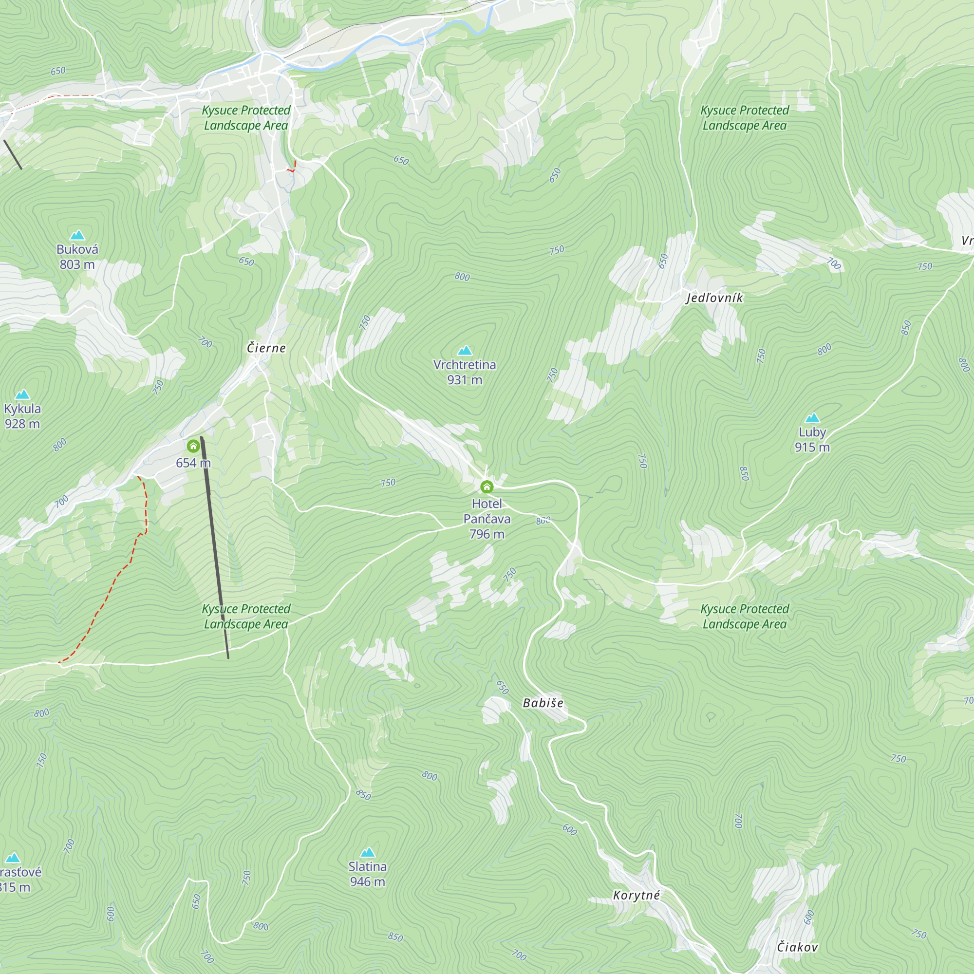 Hotel Pančava map