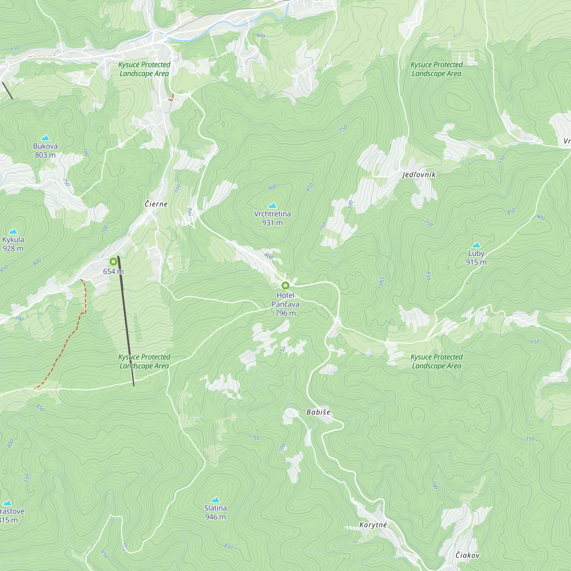 Hotel Pančava map