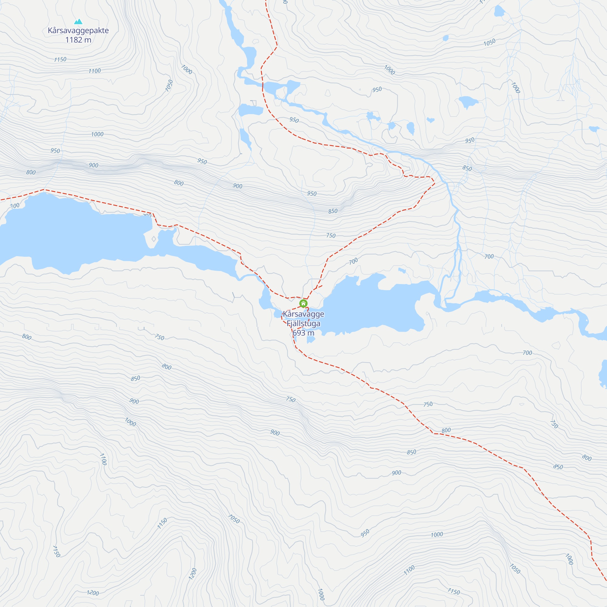 Kårsavagge Fjällstuga map