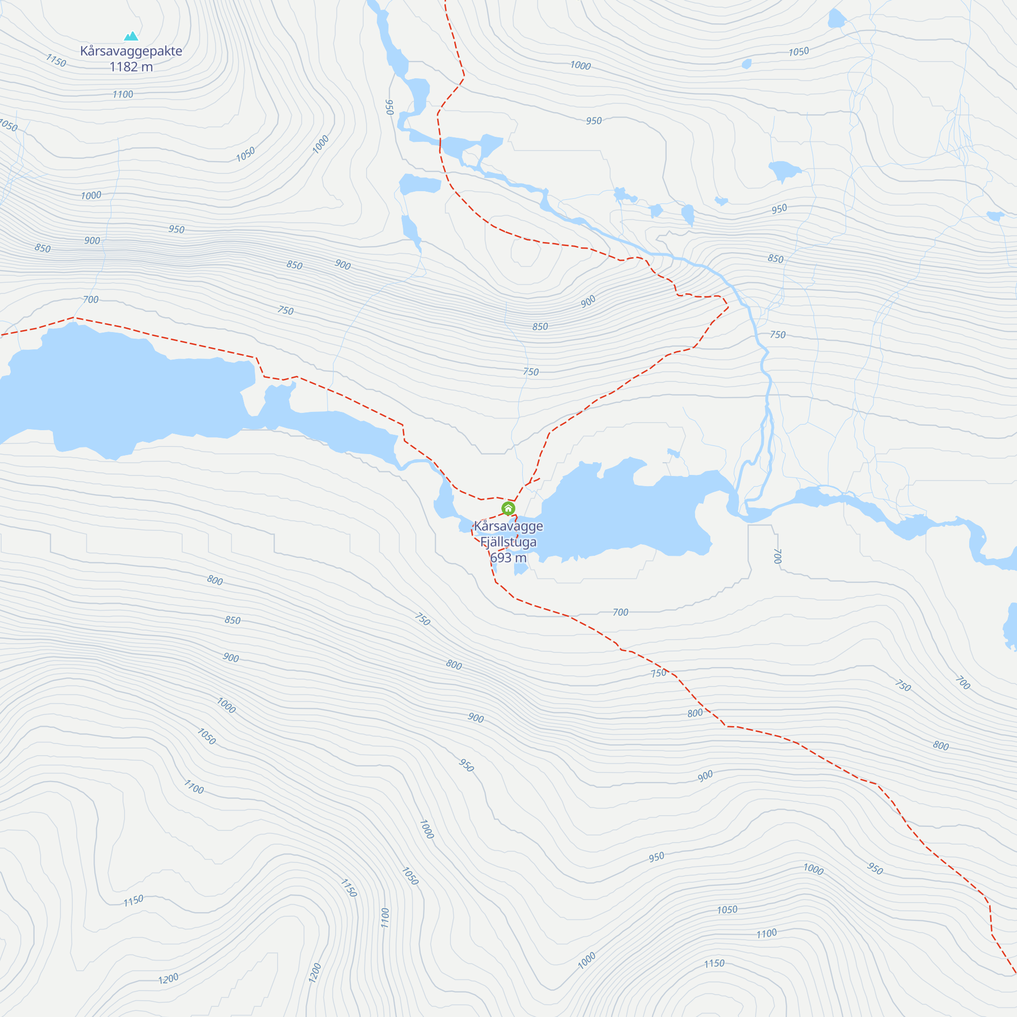 Kårsavagge Fjällstuga map