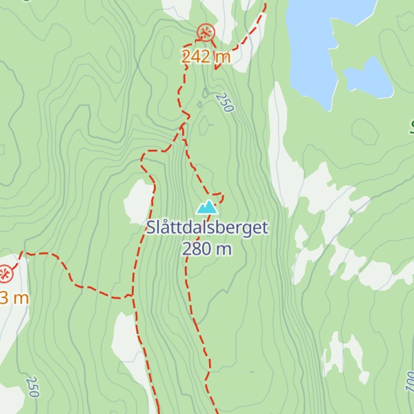Map of Slåttdalsberget