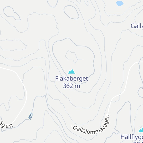Map of Flakaberget