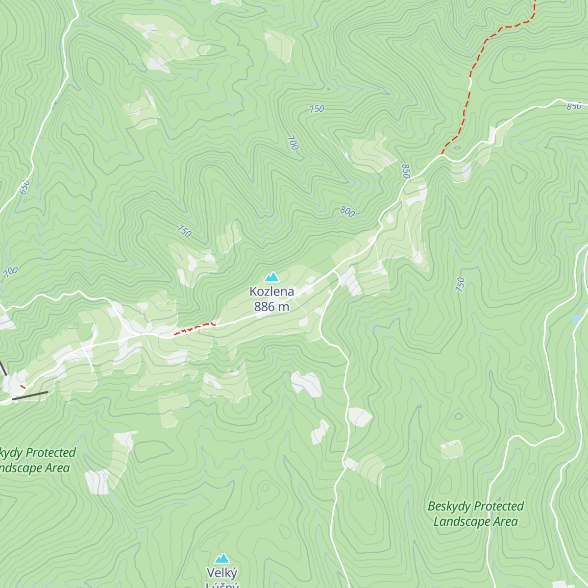 Švarná Hanka map