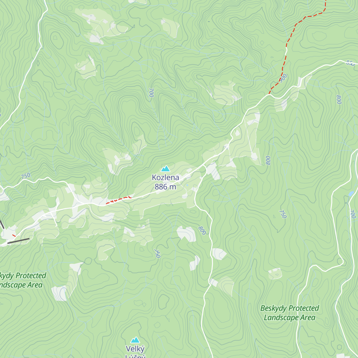 Švarná Hanka map