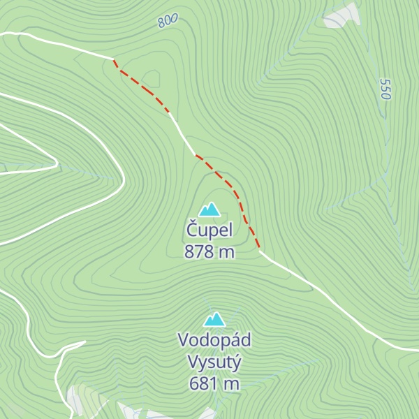 Map of Čupel