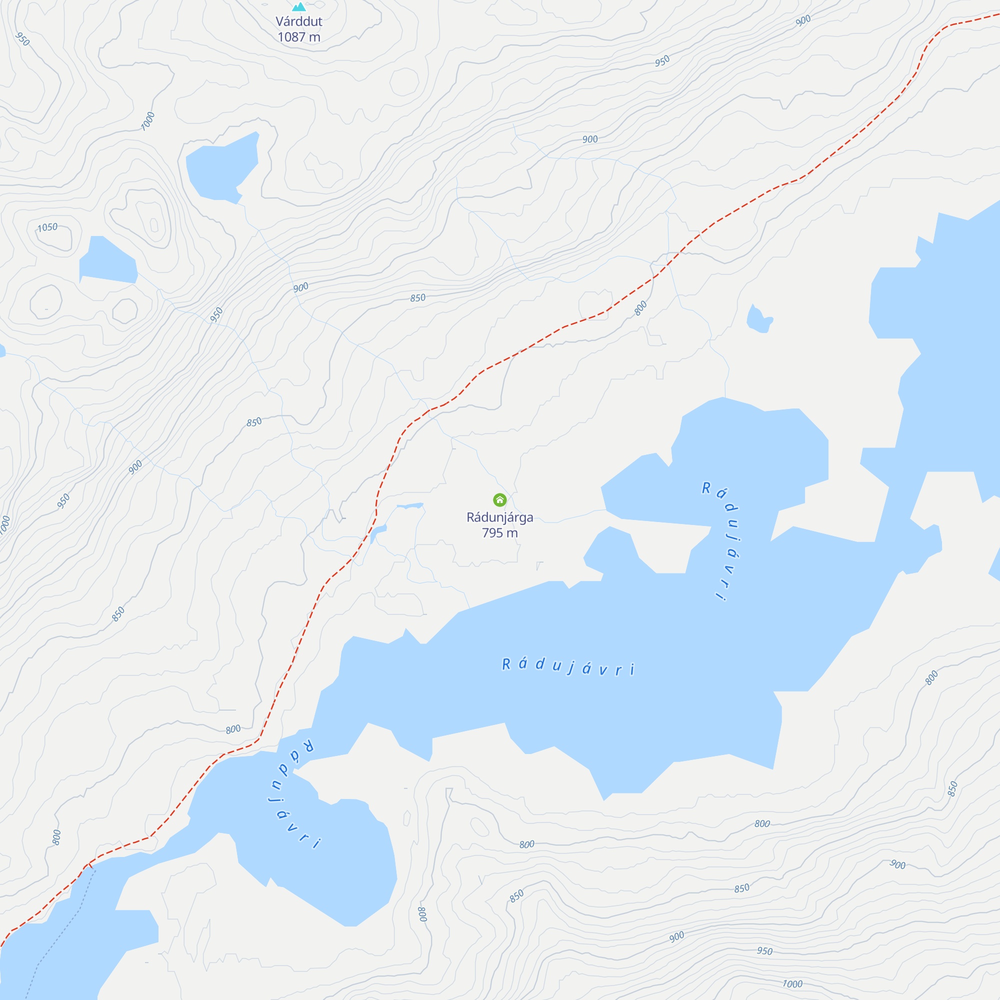 Rádunjárga map