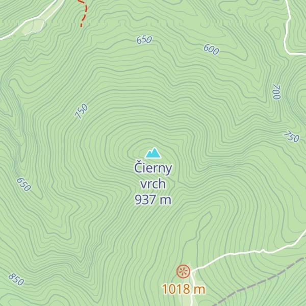 Map of Čierny vrch