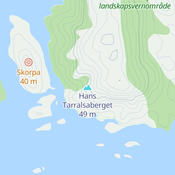 Map of Hans Tarralsaberget