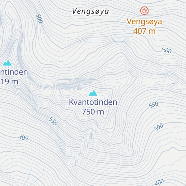 Map of Kvantotinden